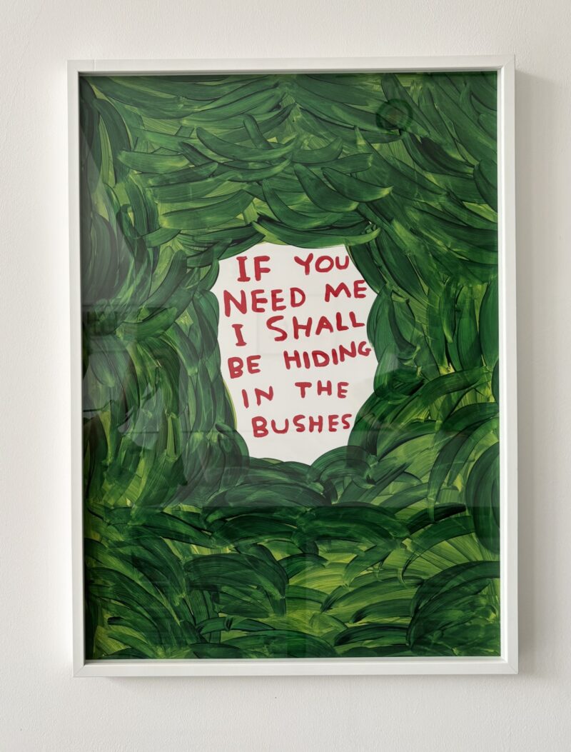 David shrigley bushed offset framed