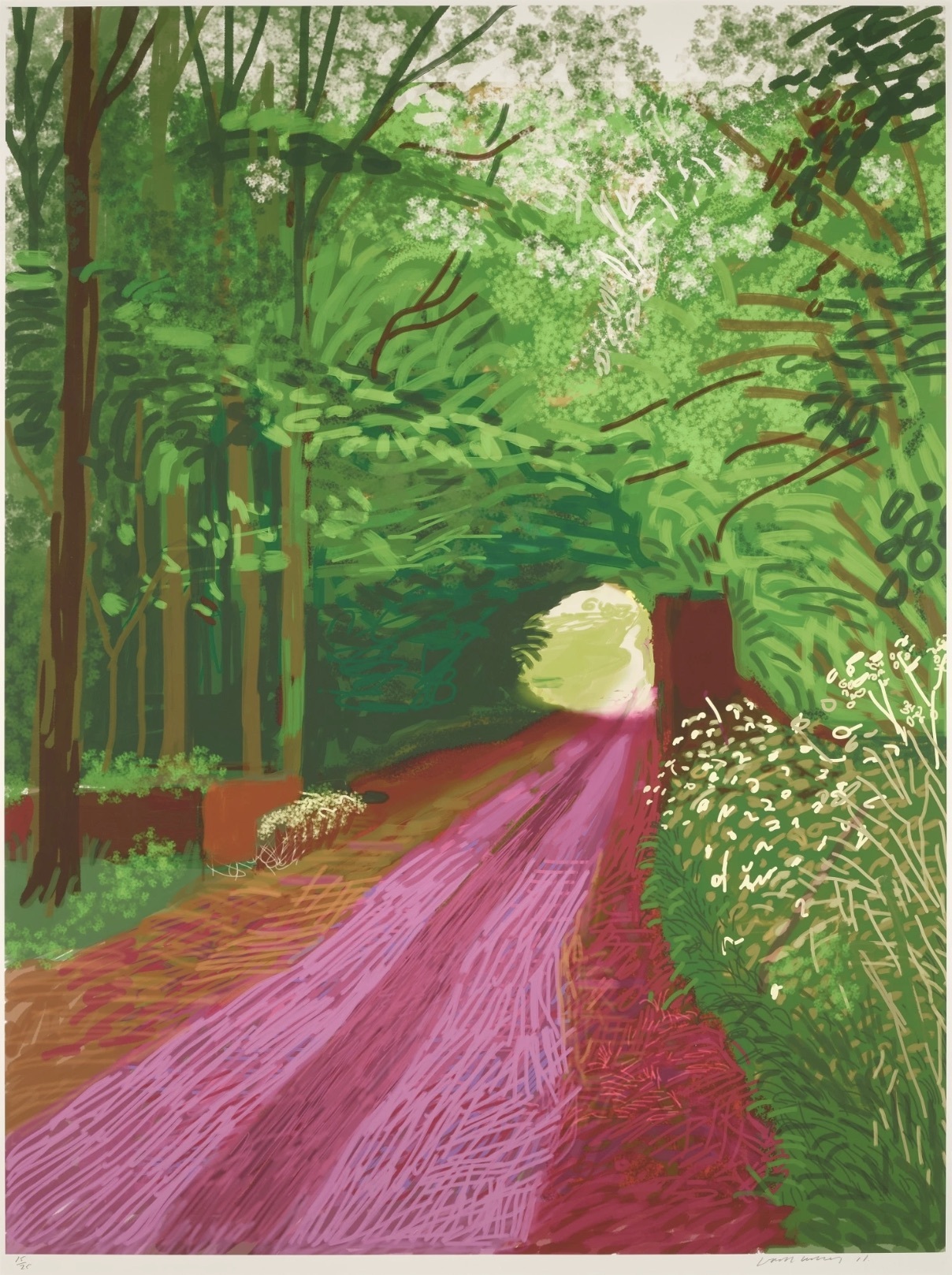 David Hockney | The Arrival of Spring in Woldgate, East Yorkshire in 2011 (twenty Eleven) - 31 May No. 1, 2011