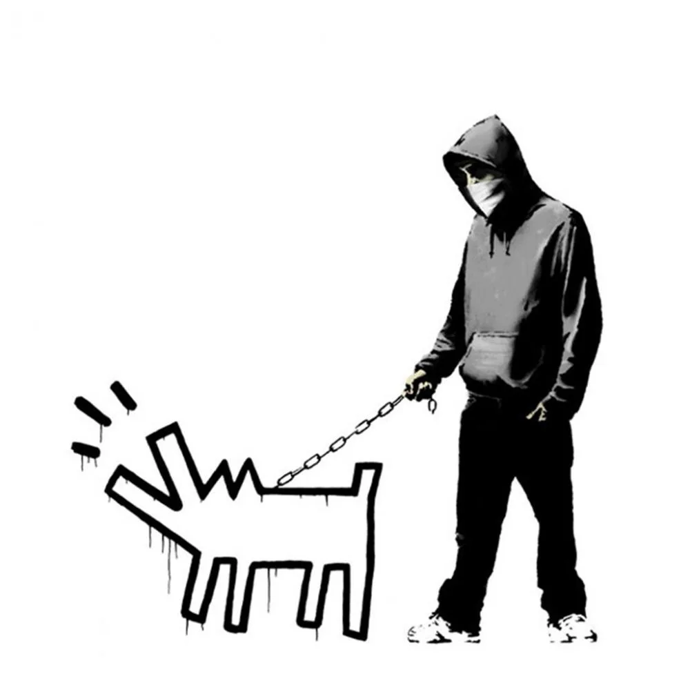 Banksy Choose Your Weapon (White)
