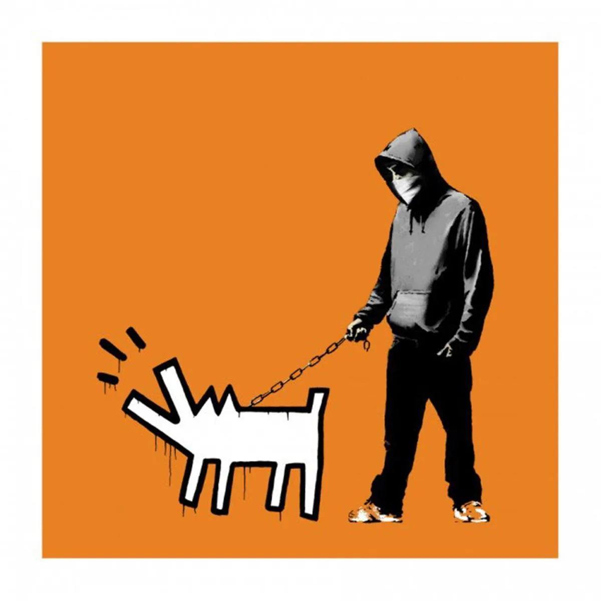 Banksy Choose Your Weapon (Dark Orange)