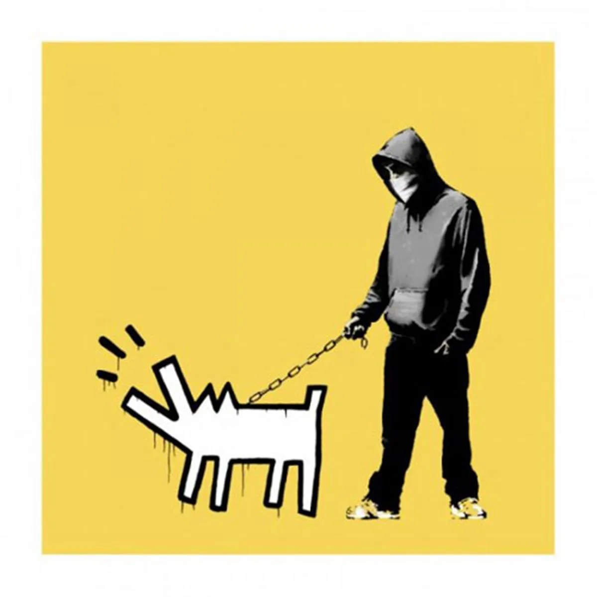 Banksy Choose Your Weapon (Soft Yellow)