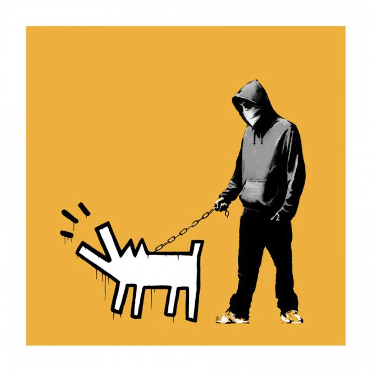 Banksy Choose Your Weapon (Light Orange)