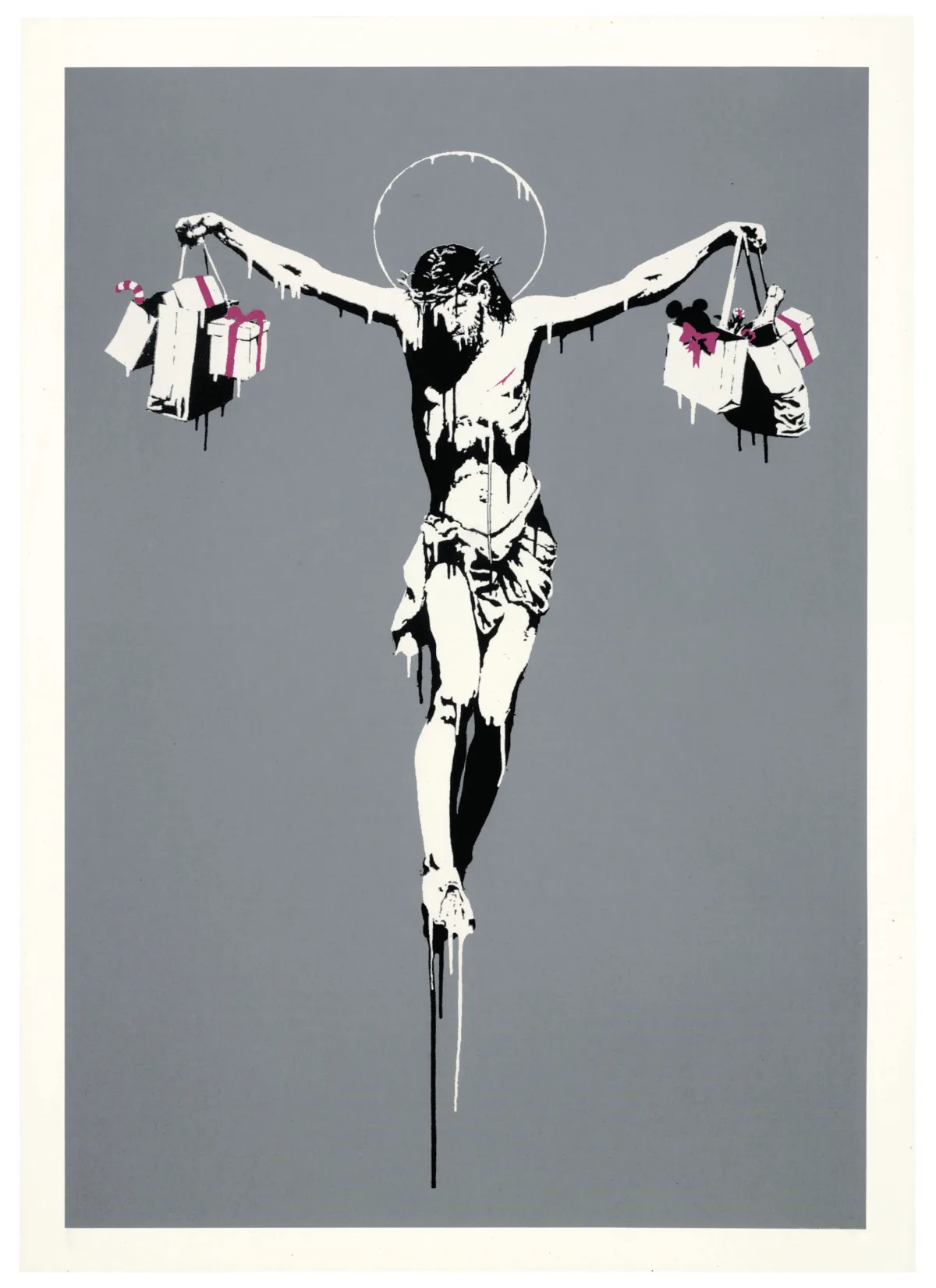 Banksy Christ With Shopping Bags