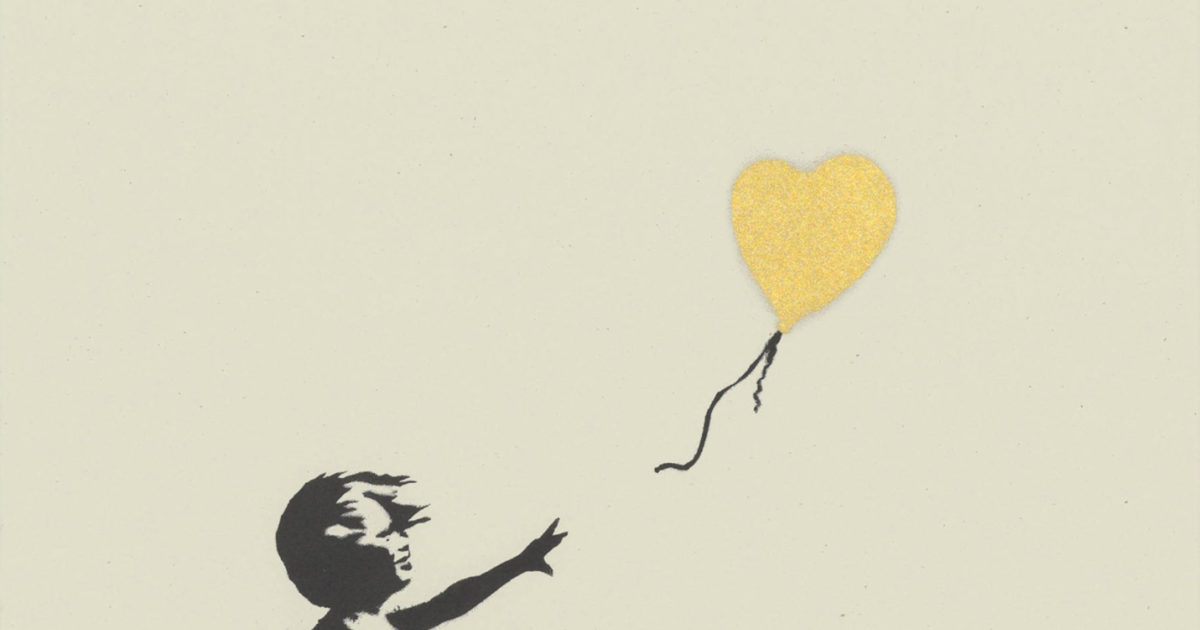 Girl With Balloon (Gold) | Banksy Buyers Guide | Hang-Up Gallery