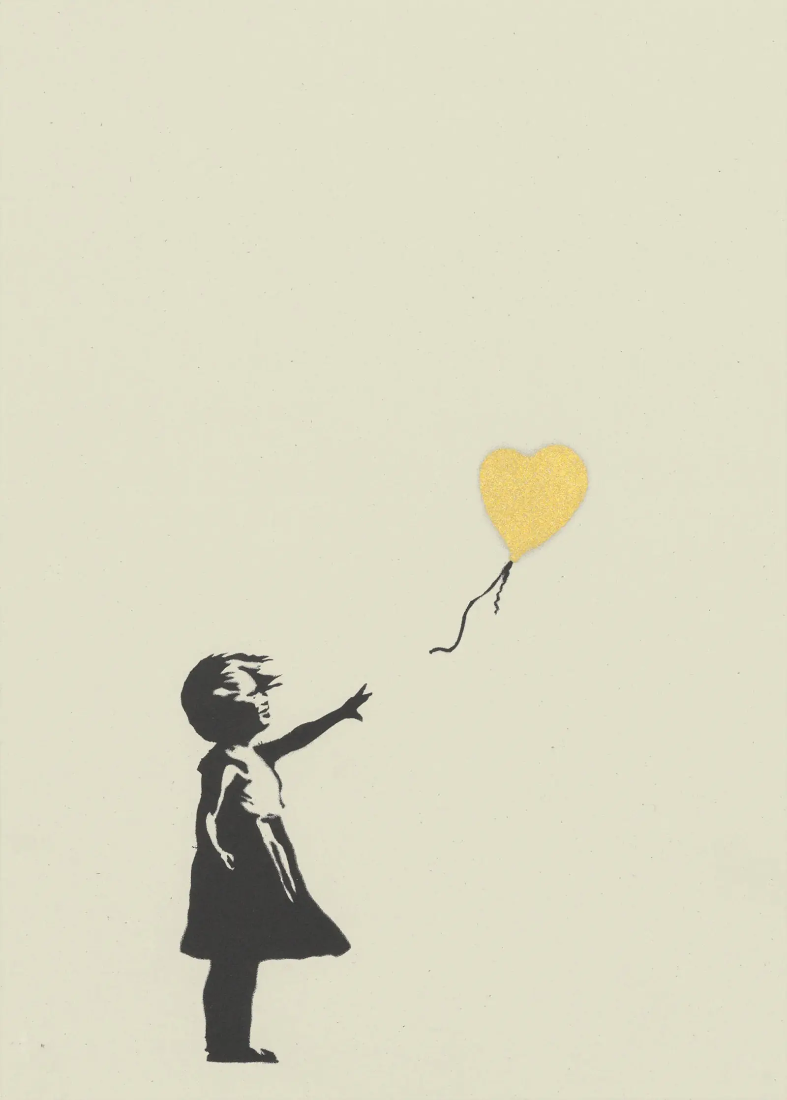 Girl With Balloon (Gold)