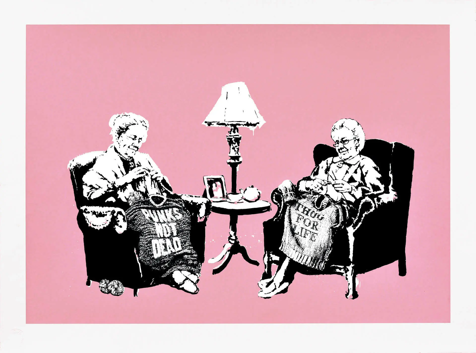 Grannies by Banksy, screen print on paper, 2006.