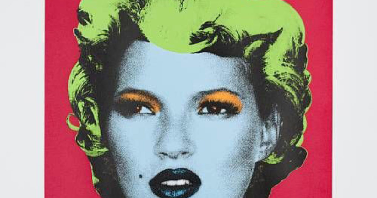 Kate Moss (Red/Lime/Green) | Banksy Buyers Guide | Hang-Up Gallery