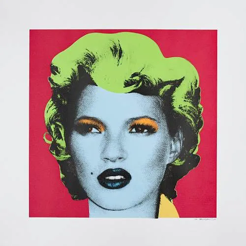 Banksy Kate Moss (Red/Lime/Green)
