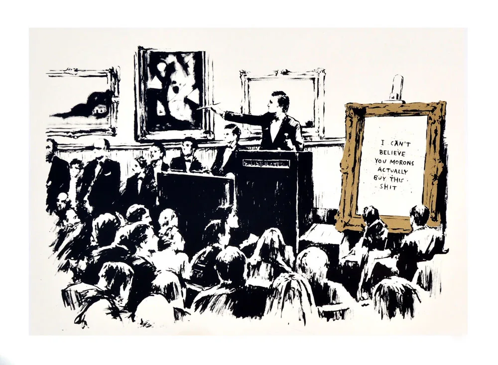 Banksy Morons (LA Edition White)