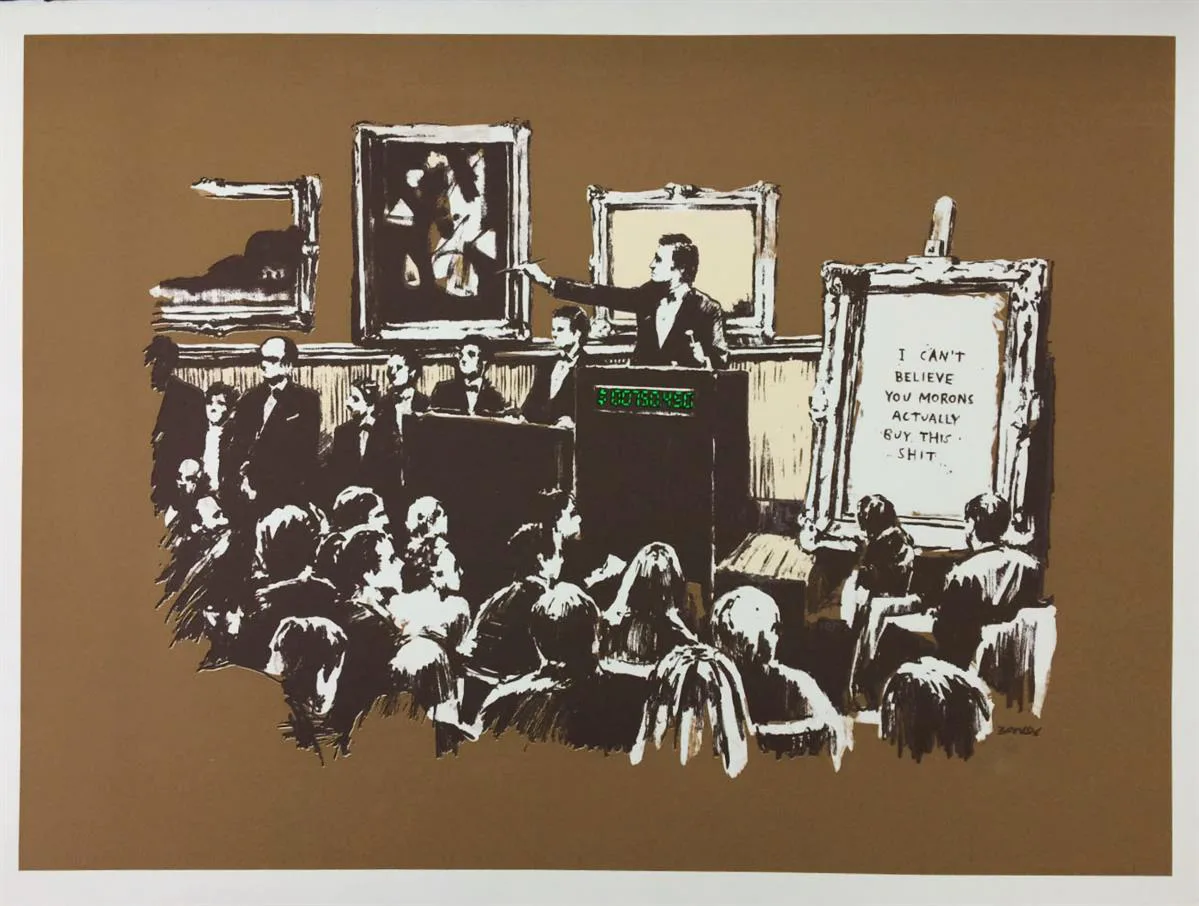 Banksy Morons (Brown)