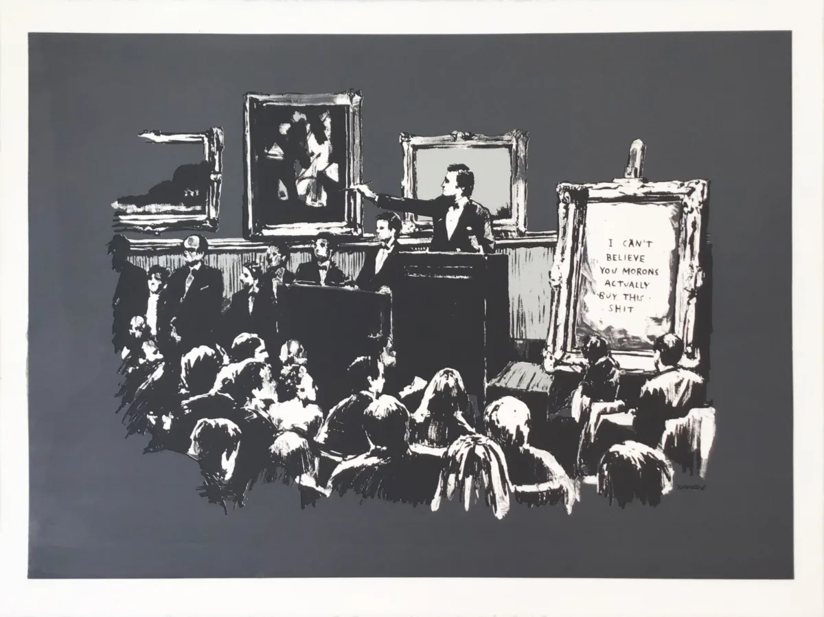 Banksy Morons (Grey)