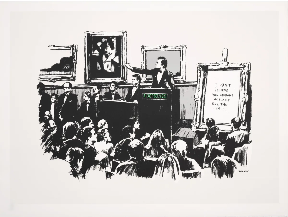 Banksy Morons (White)