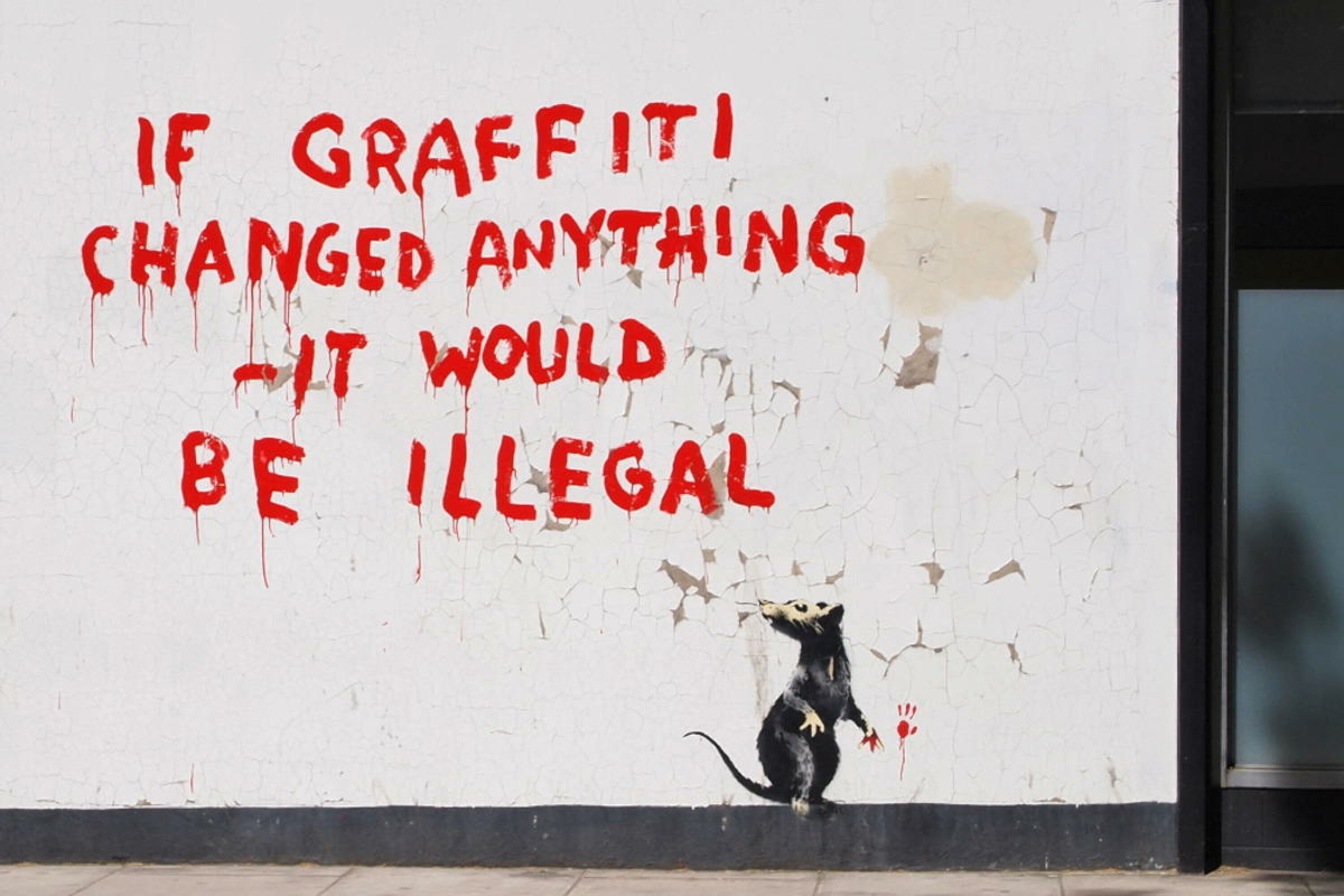 Banksy in Fitzrovia, London, 2011.