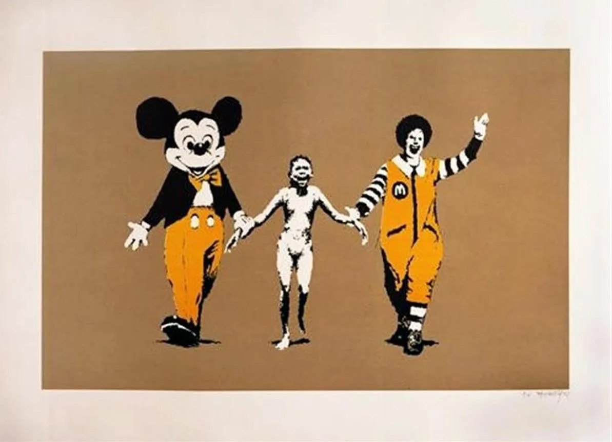 Banksy Napalm (Can't beat the feeling) (Orange)