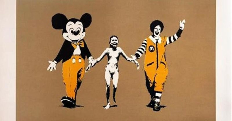 Napalm (Can't beat the feeling) (Orange) | Banksy… | Hang-Up Gallery