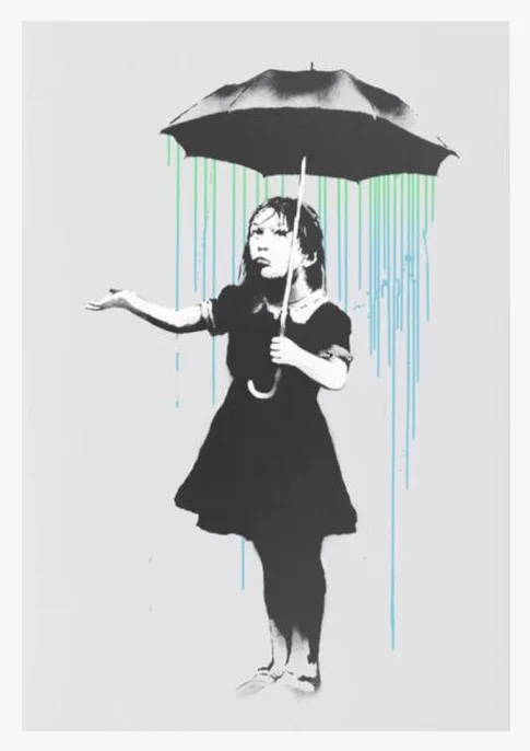 Banksy Nola (Green to Blue)
