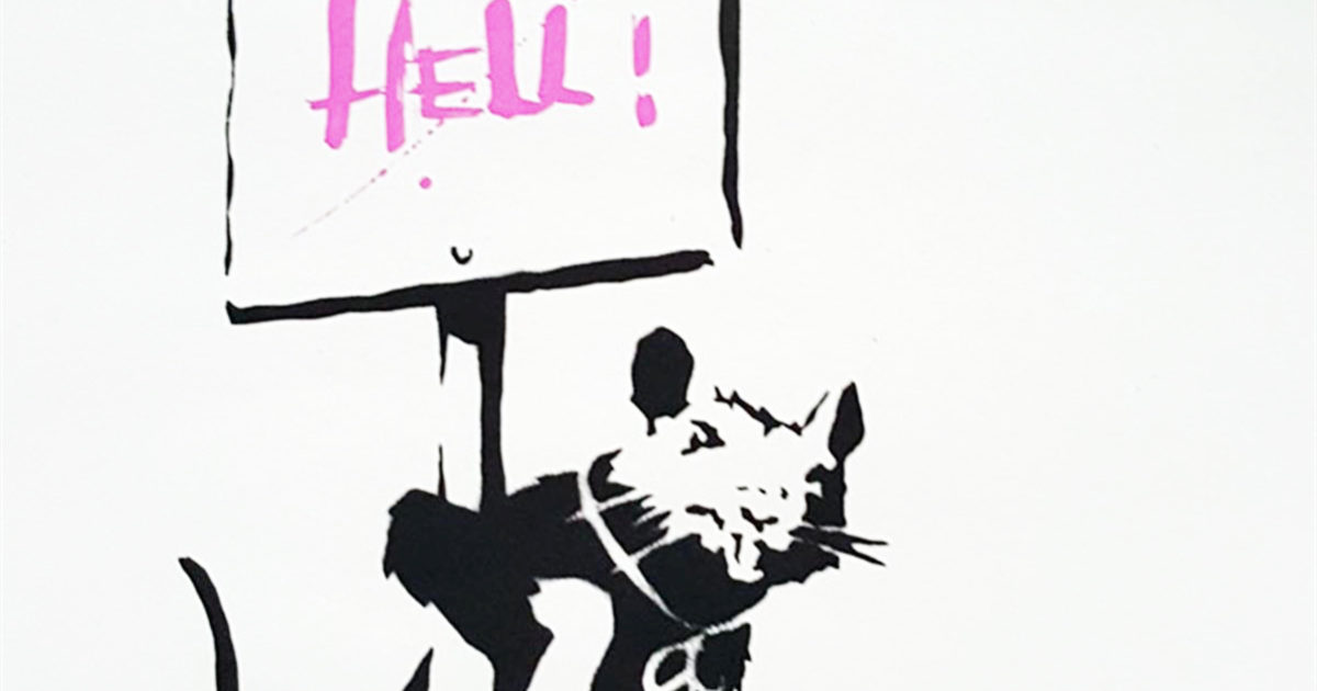 BANKSY WCP ED.50枚限定 人気「WELCOME TO HELL」 BANKSY WCP ED.50枚限定 人気「WELCOME TO HELL」