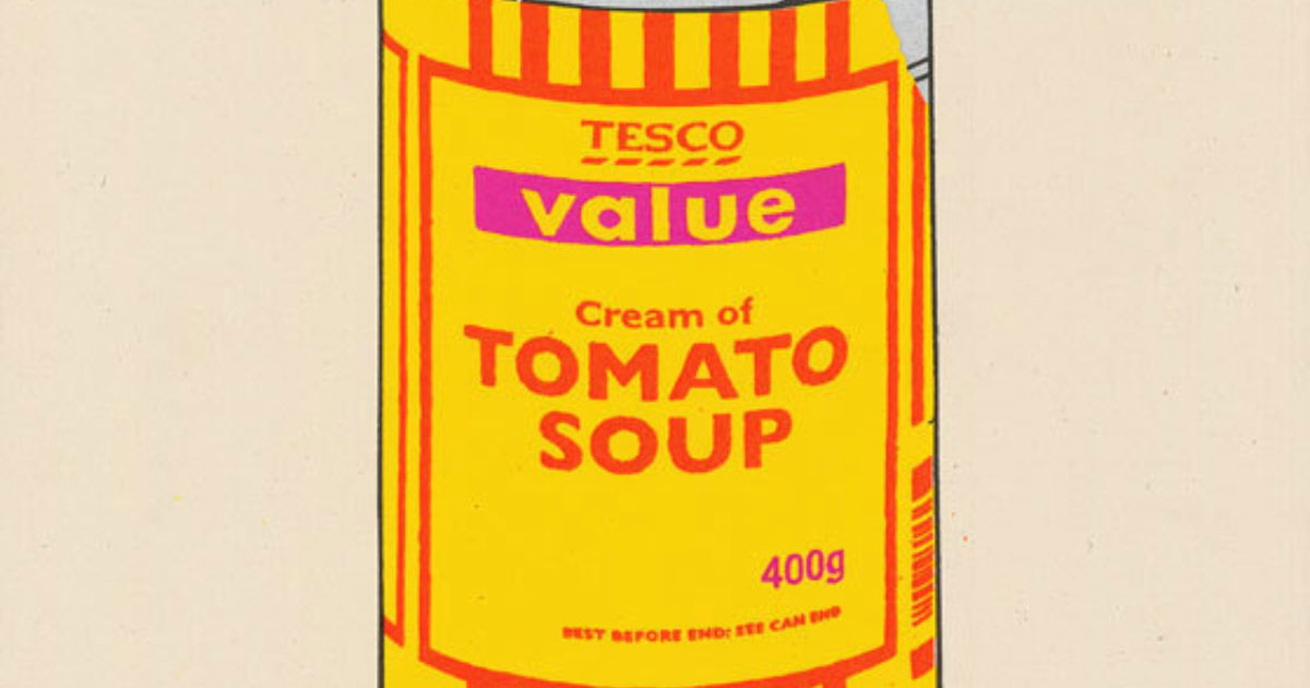 Soup Can (Black/Orange/Hot Pink) | Banksy Buyers… | Hang-Up Gallery