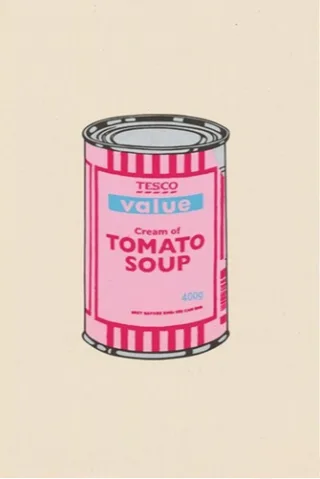 Soup Can - Pink/Cherry/Sky Blue image 2