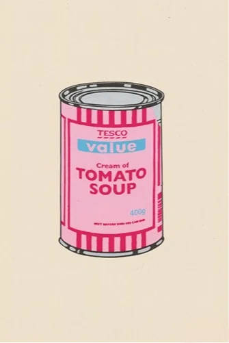 Banksy Soup Can (Pink/Cherry/Sky Blue)