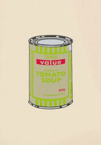 Banksy Soup Can (Sage Green/Lime/Cherry)