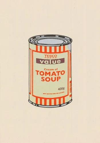 Banksy Soup Can (Mint/Orange/Brown)