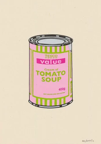 Banksy Soup Can (Pink/Lime/Hot Pink)