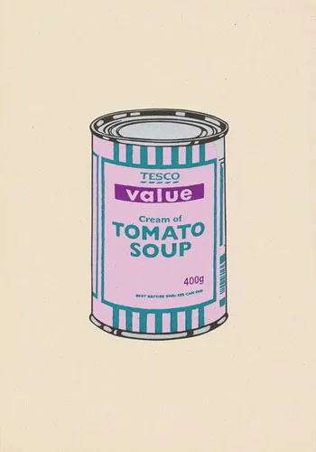 Banksy Soup Can (Lilac/Emerald/Purple)