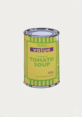 Banksy Soup Can (Banana/Lime/Purple)