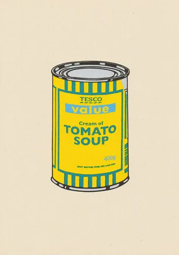 Banksy Soup Can (Yellow/Emerald/Sky Blue)