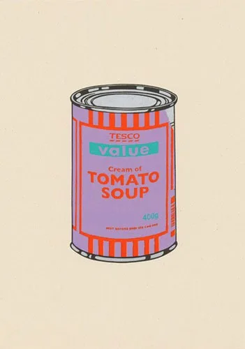 Banksy Soup Can (Violet/Orange/Mint)