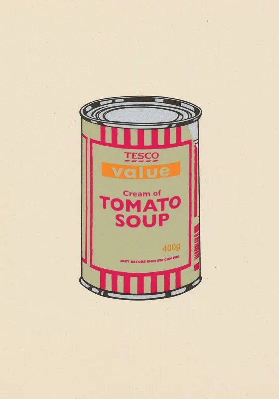 Banksy Soup Can (Sage Green/Cherry/Mint)