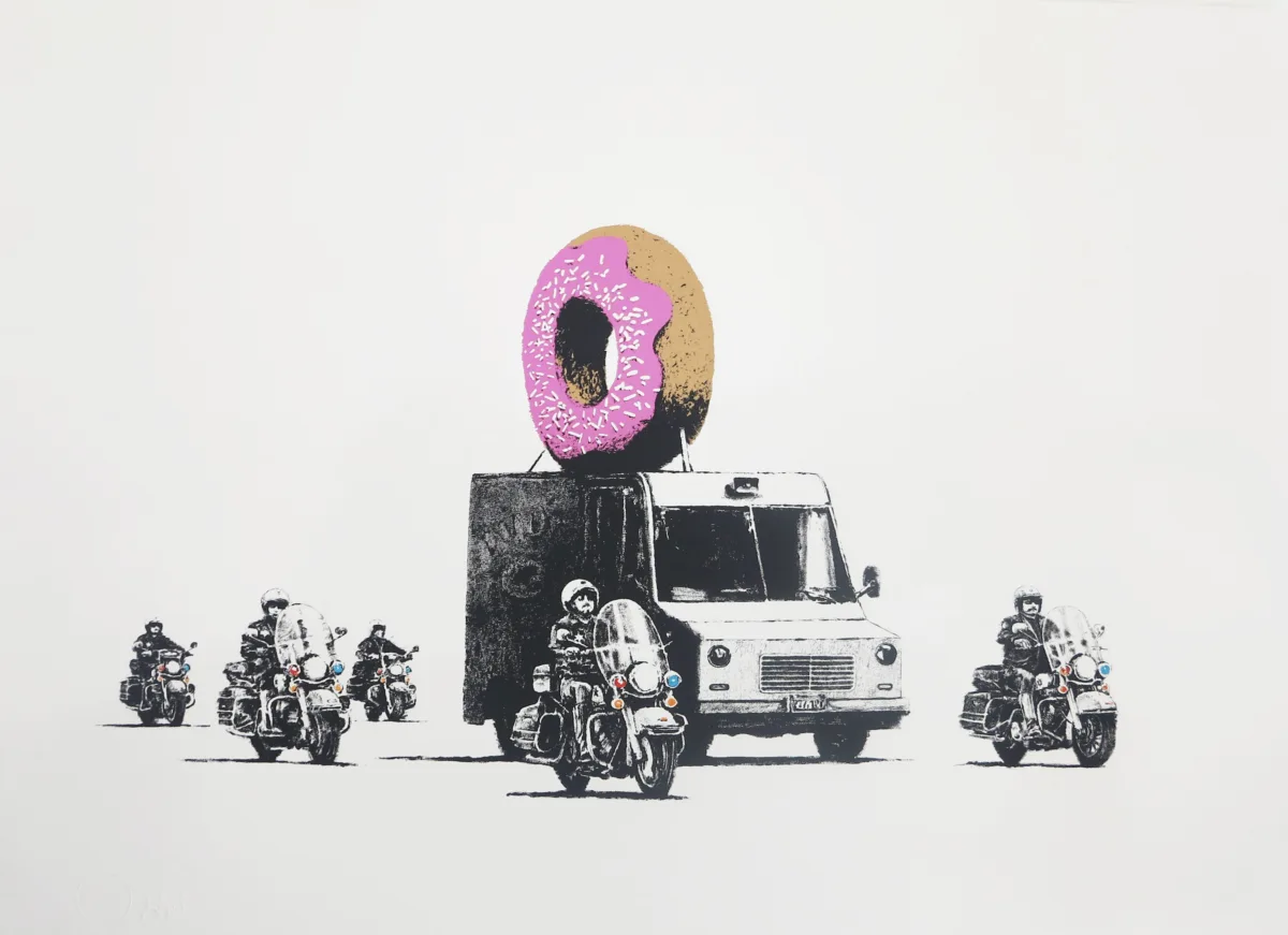 Banksy Donut (Pink/Strawberry)