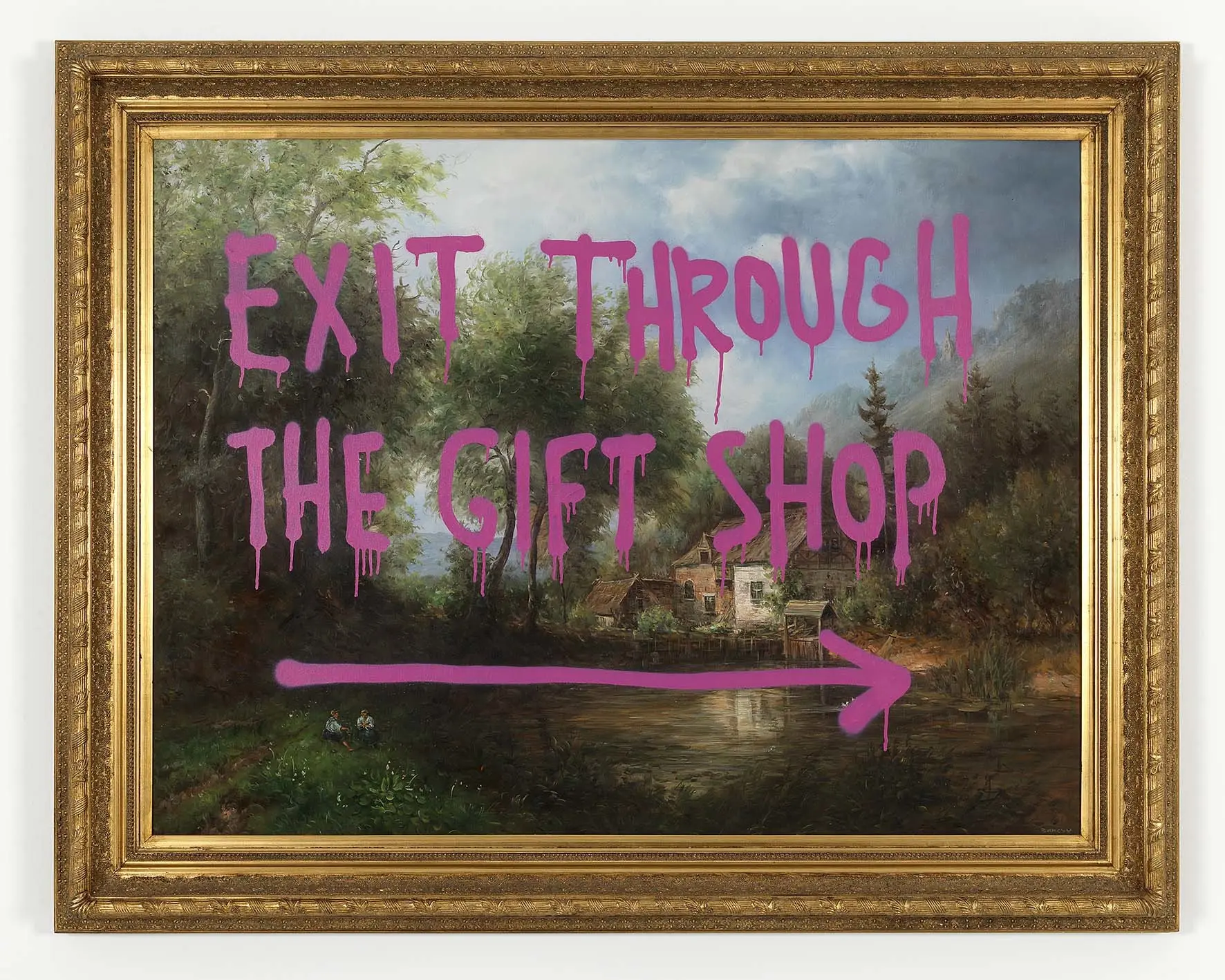 Exit Through the Gift Shop, vandalised oil painting, Banksy