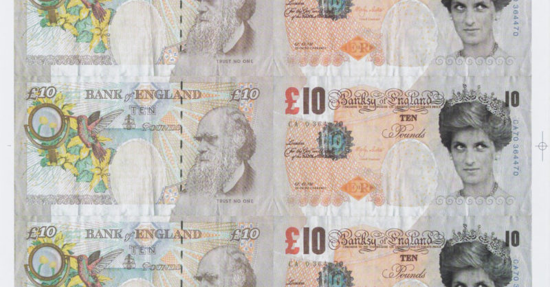 BANKSY Di-Faced Tenner (Framed) • Silverback Gallery