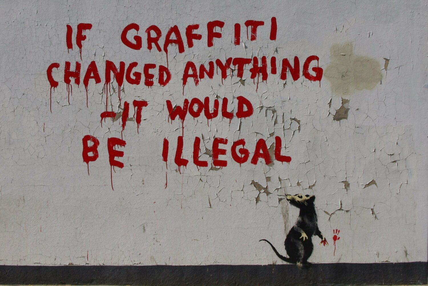 Bansky in Fitzrovia, London, 2011.