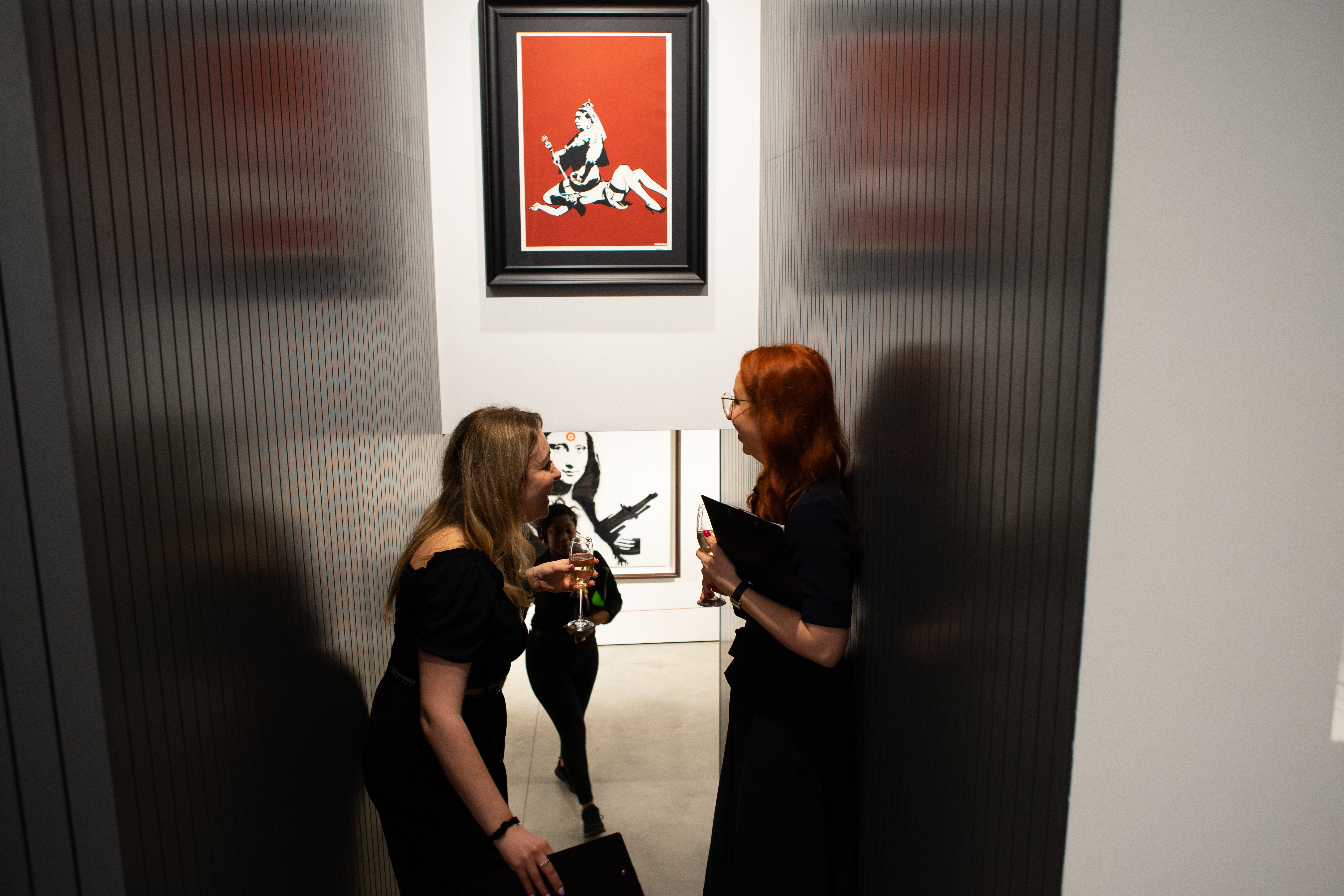 Sophie, Madeleine and Ben with guests