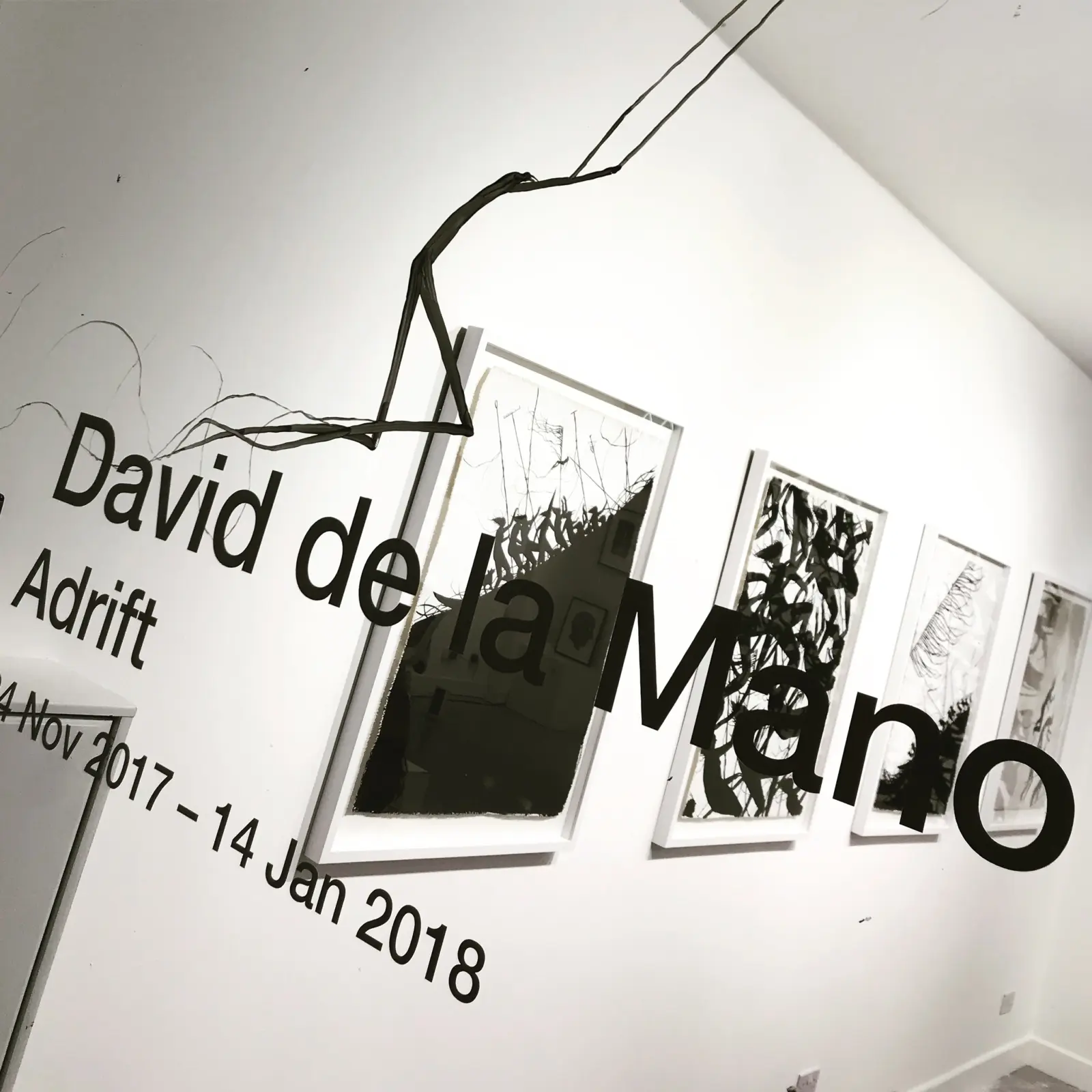 David de la Mano: Adrift private view