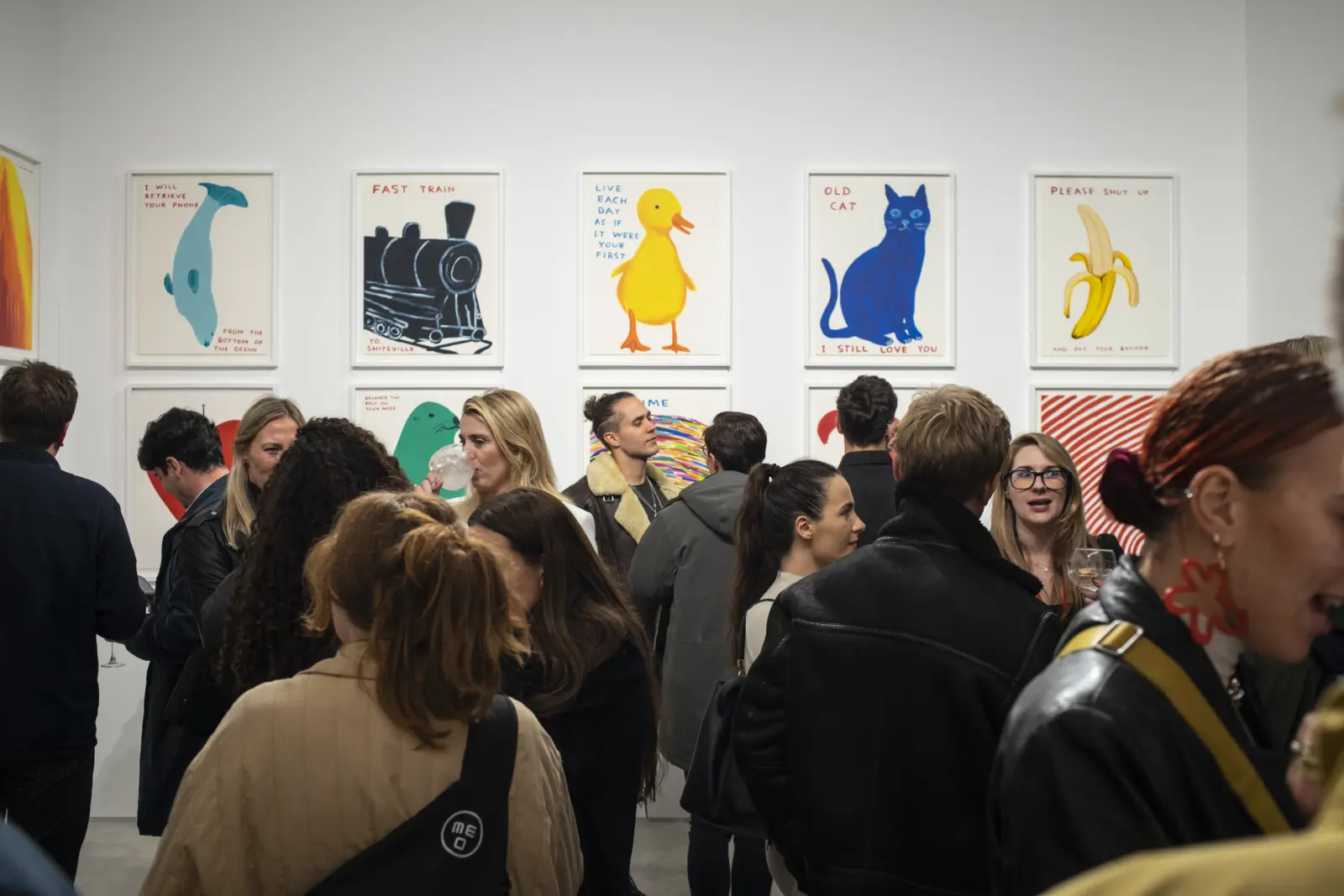David Shrigley: Mainly Multiples, Some Paintings & Other Stuff Too private view