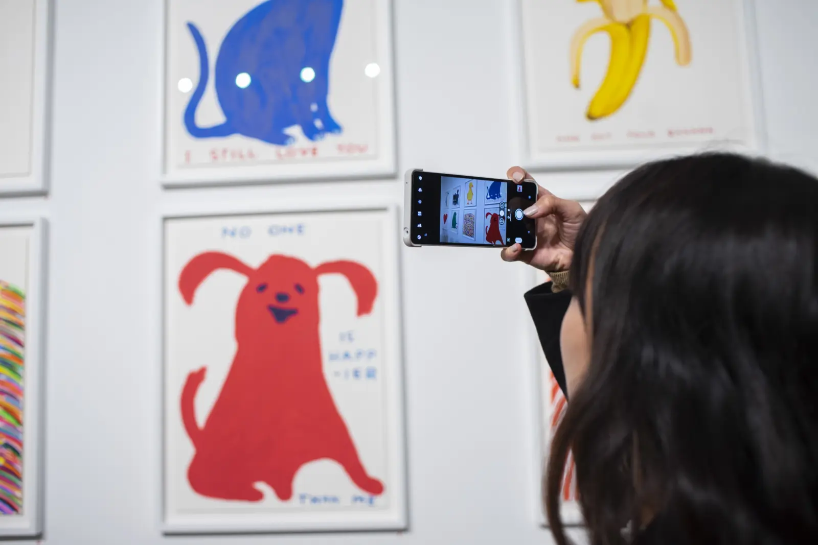 David Shrigley: Mainly Multiples, Some Paintings & Other Stuff Too private view