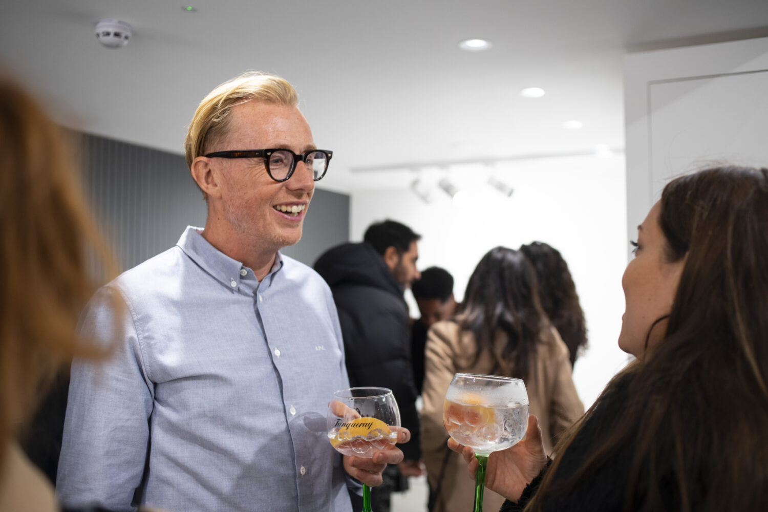 Gallery Director, Ben Cotton with Vala Bjork, London Art Fair's Gallery Relations Manager