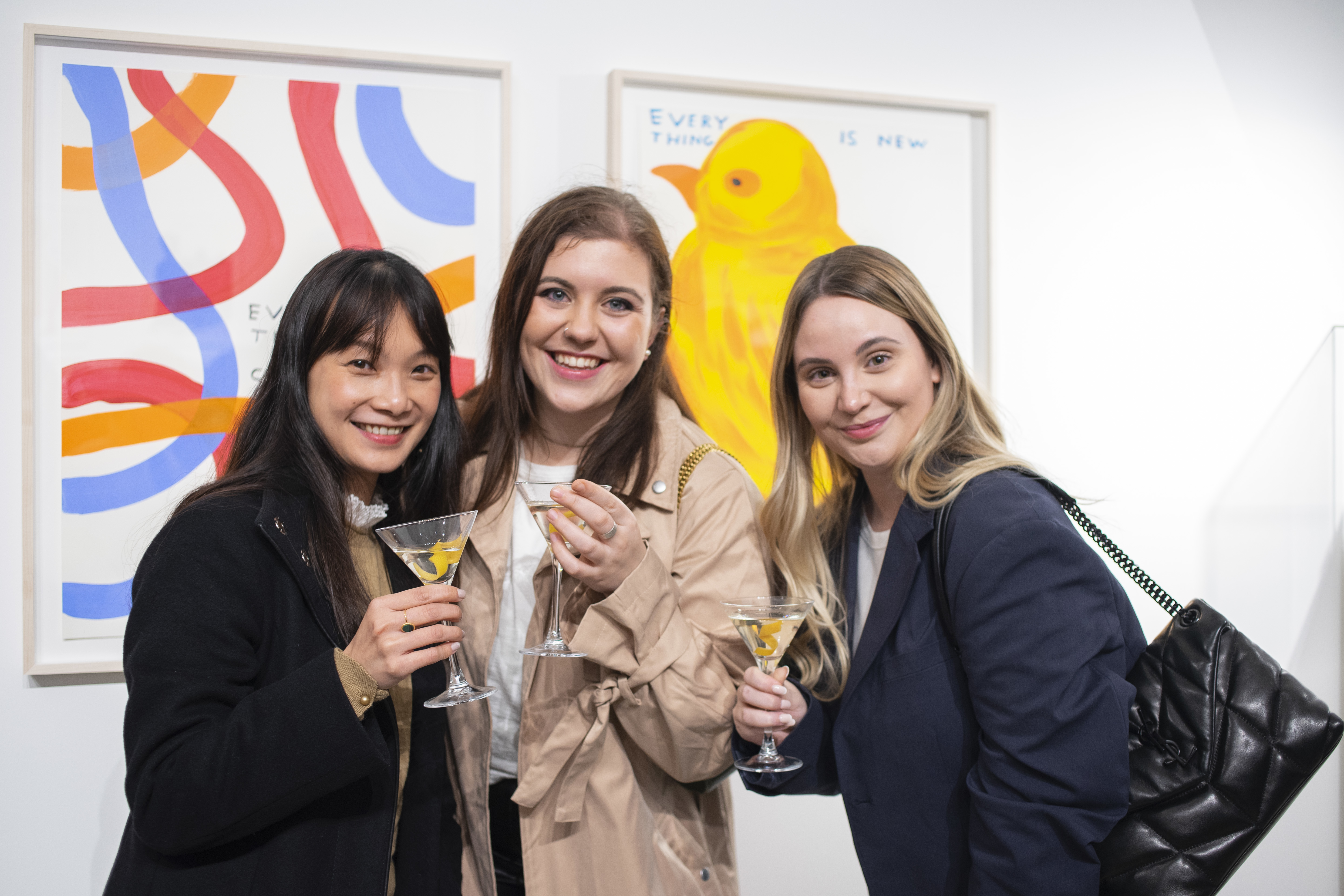 David Shrigley: Mainly Multiples, Some Paintings & Other Stuff Too private view, Hang-Up Gallery, London.