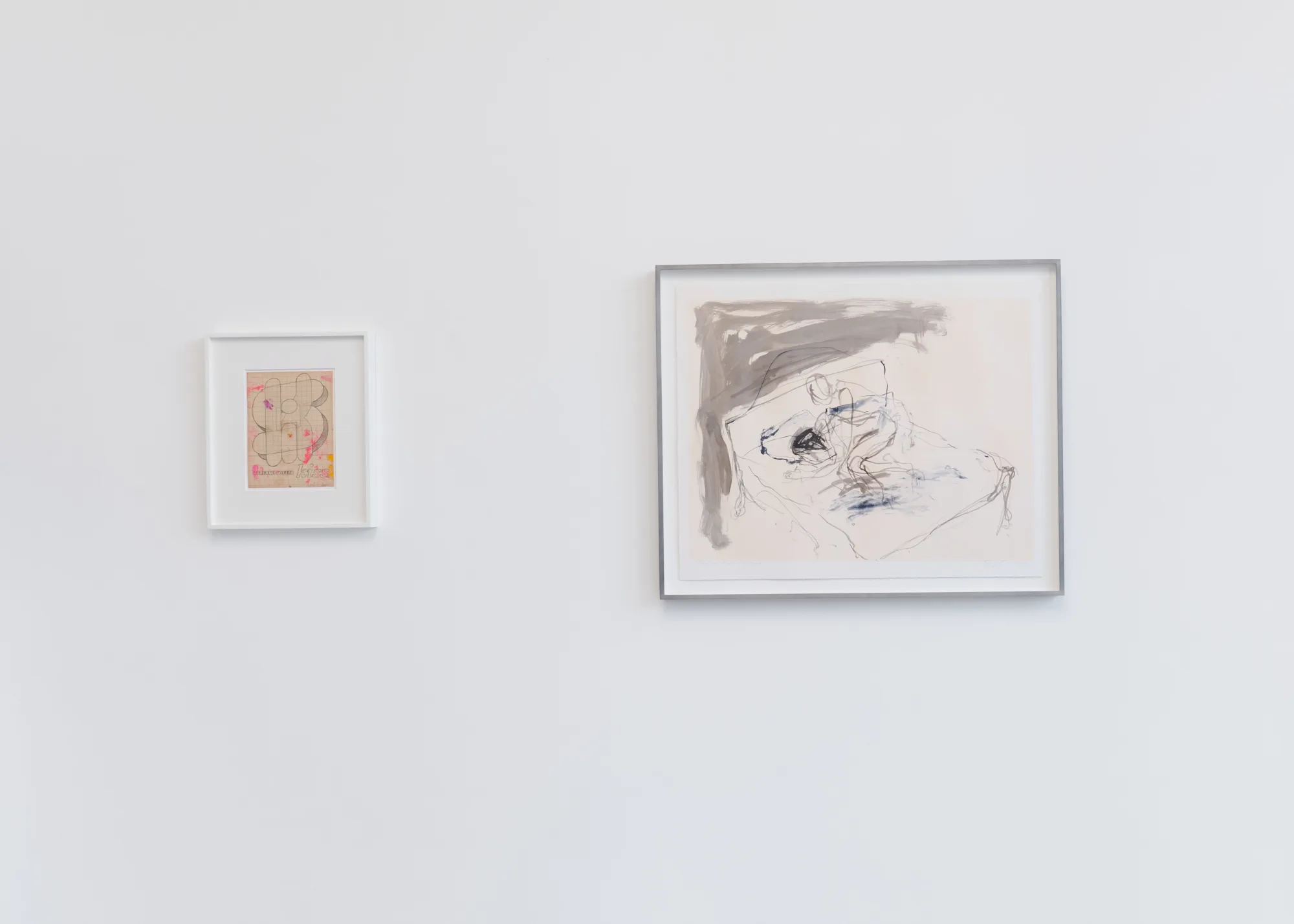 Harland Miller, Kiss and Tracey Emin, There Was Fire In My Eyes on display, Hang-Up Curates Vol. III. Hang-Up Gallery, London.