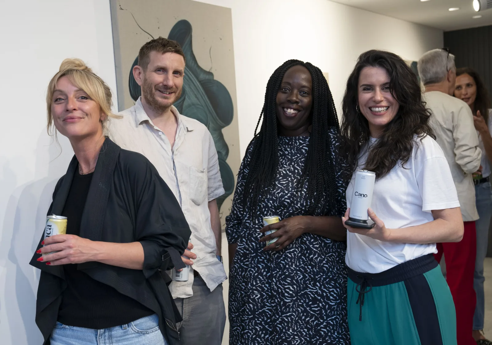 Guests enjoying the private view