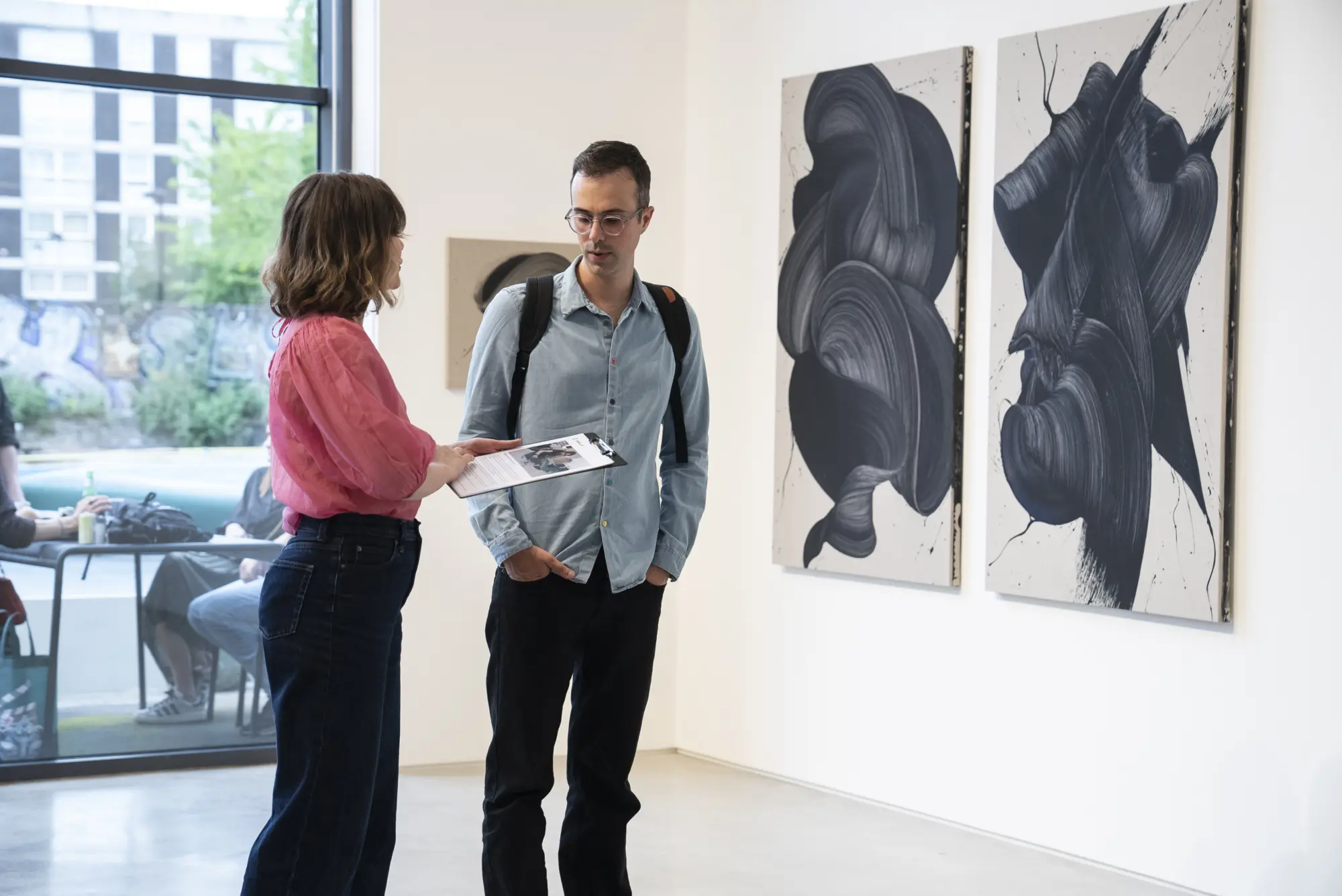 Installation shots of In Flux, Hang-Up Gallery, London, 2025