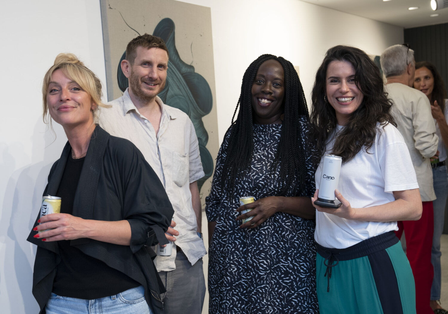 Guests enjoying the private view