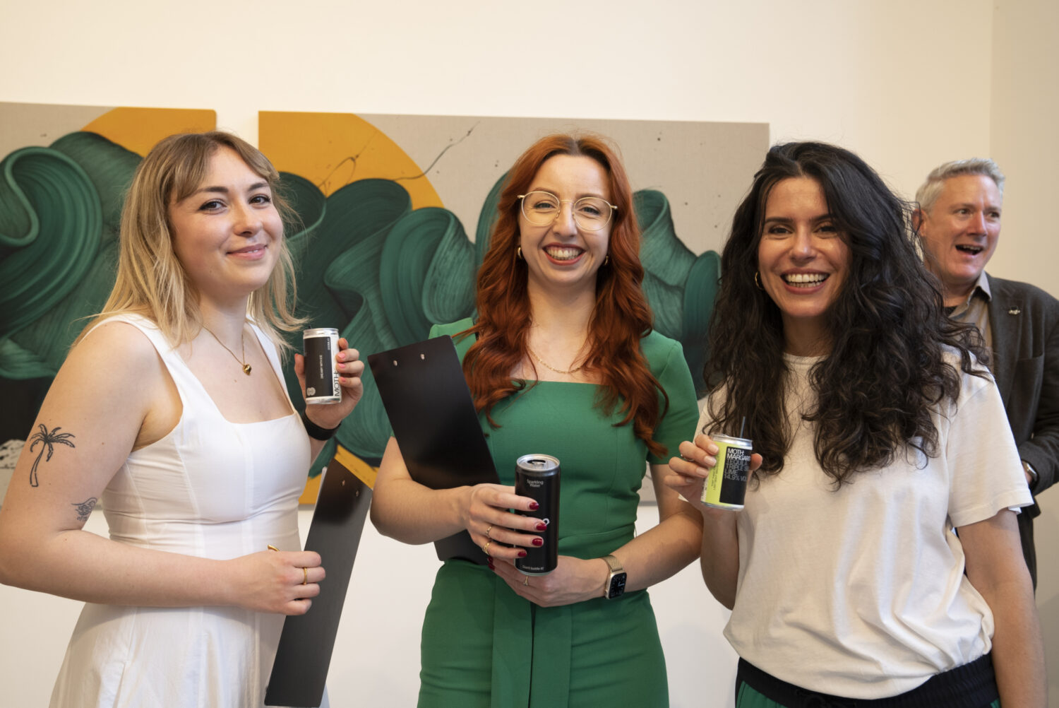 The team enjoying their Moth cocktails