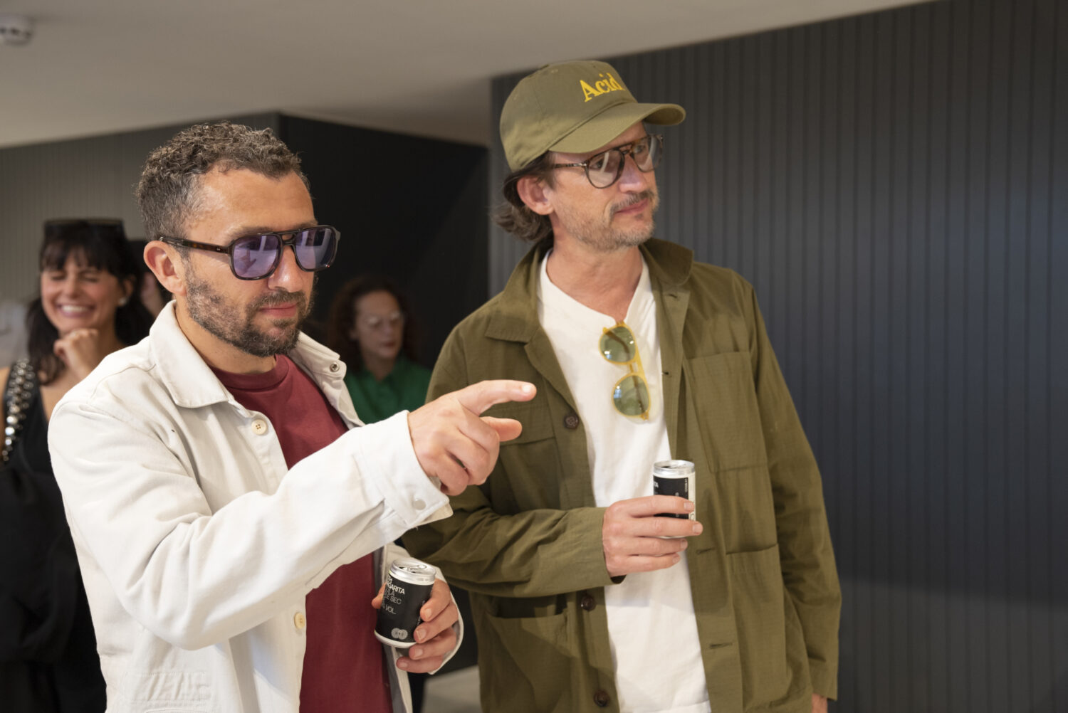 Guests enjoying the private view