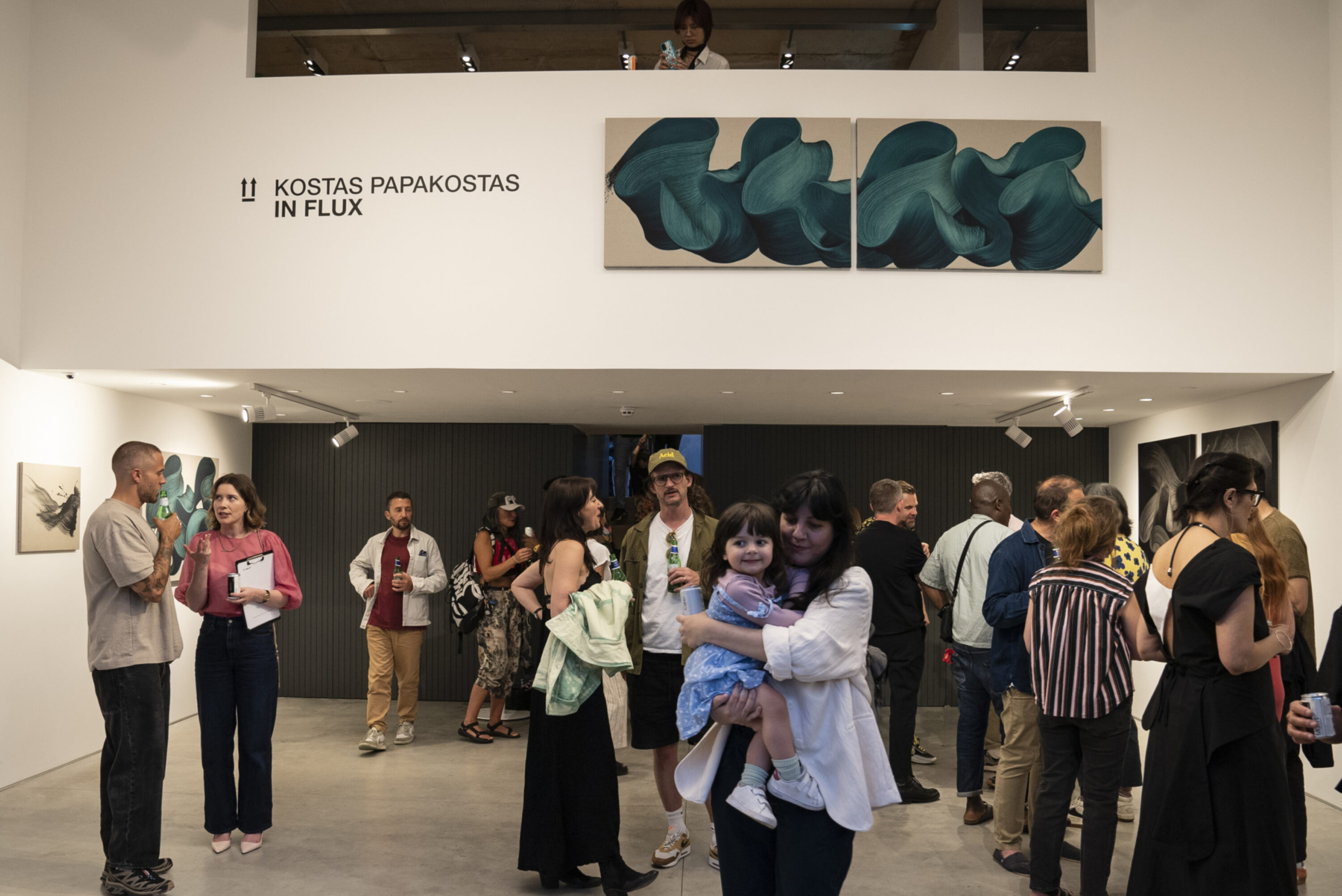 Guests arriving at the private view