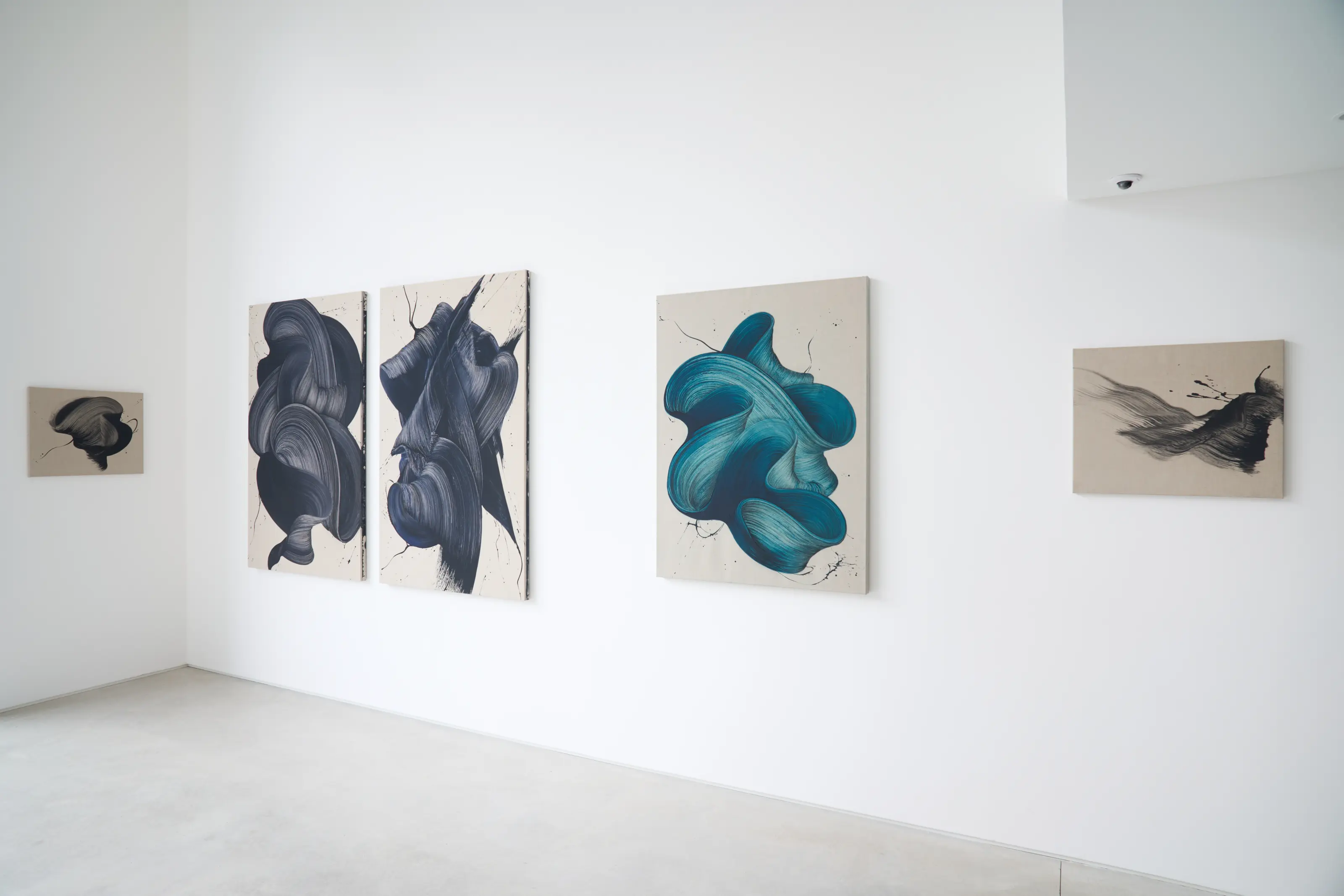 Installation shot of In Flux, Hang-Up Gallery, London, 2025